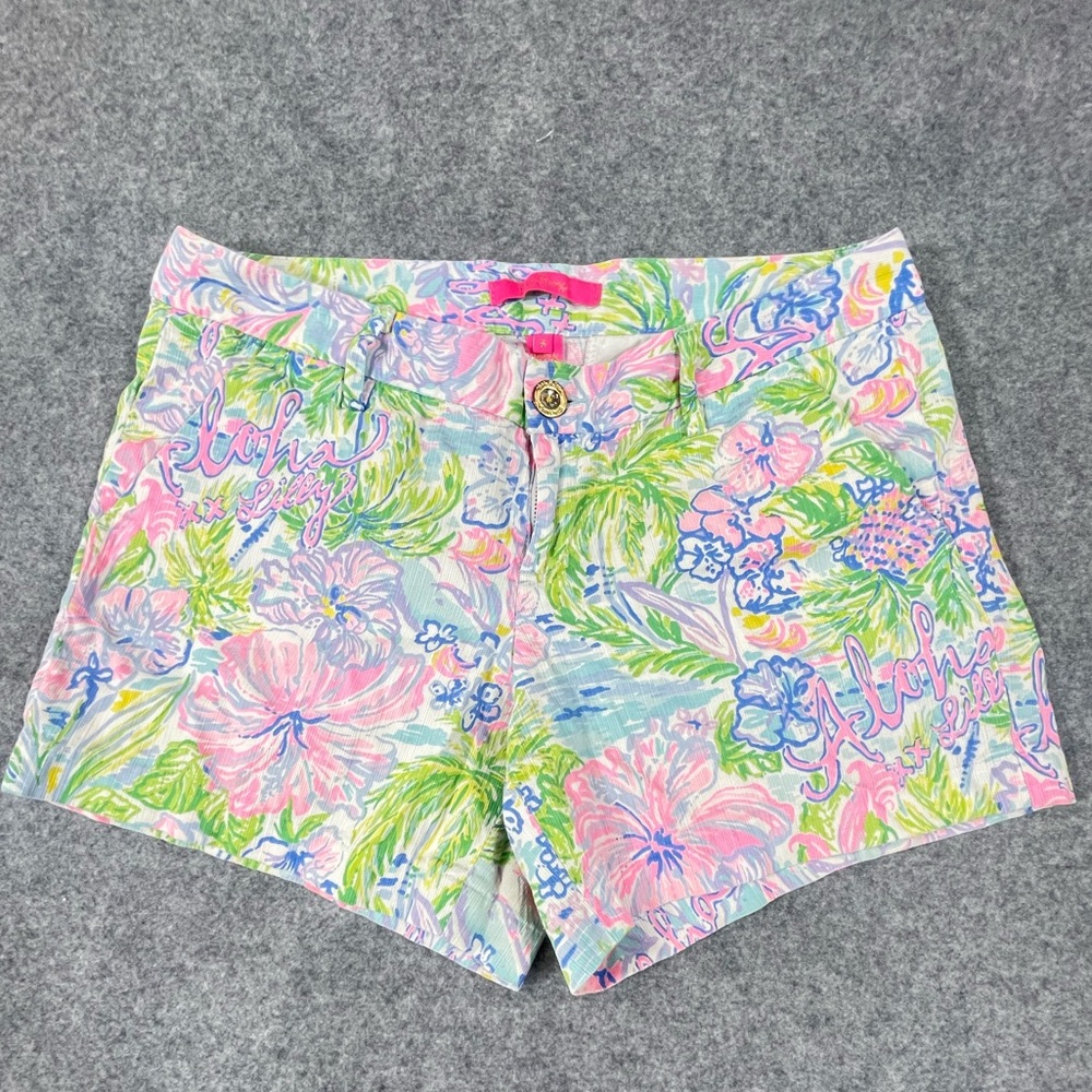 Lily Pulitzer Lily Loves Hawaii Callahan Shorts Women's Size 6 Floral Print